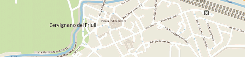 Mappa della impresa veronesi paolo a CERVIGNANO DEL FRIULI