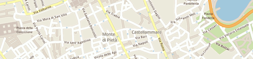 Mappa della impresa punto bit srl a PALERMO