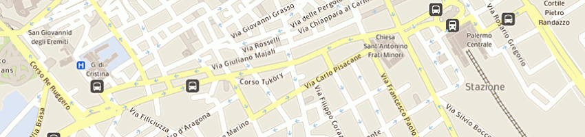 Mappa della impresa affranchi giulio a PALERMO