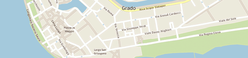 Mappa della impresa albergo diana a GRADO