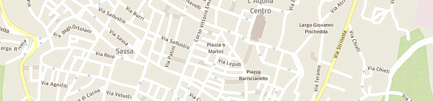 Mappa della impresa trattoria pizzeria delle rose di sabatini r e caprioli c snc a L AQUILA