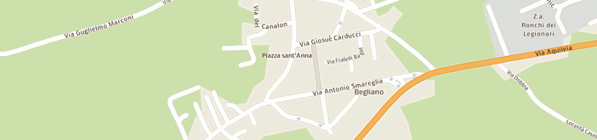 Mappa della impresa trattoria da gigi di marussig s e c sas a SAN CANZIAN D ISONZO