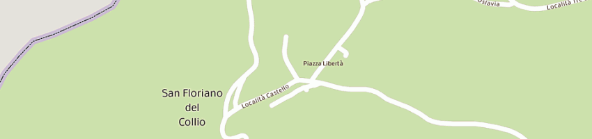 Mappa della impresa ristorante castello formentini a SAN FLORIANO DEL COLLIO