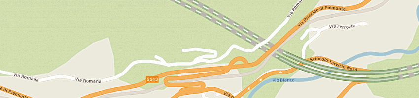 Mappa della impresa idroelettrica valcanale sas di mg massarutto e c a TARVISIO