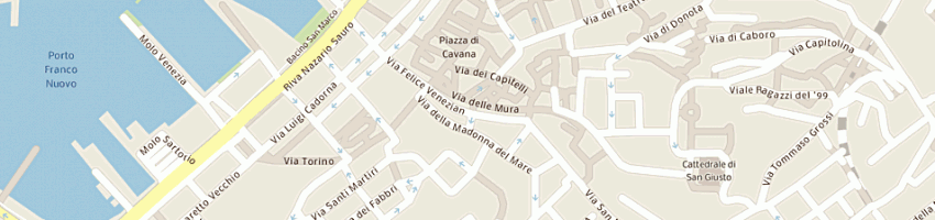 Mappa della impresa montaggi e manutenzioni meccaniche di pizziga danilo a TRIESTE