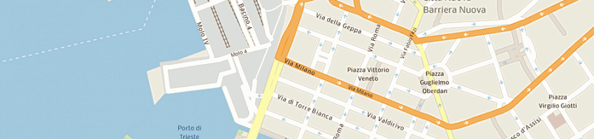 Mappa della impresa unipol banca spa a TRIESTE