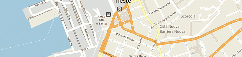 Mappa della impresa comuzzi fernando a TRIESTE