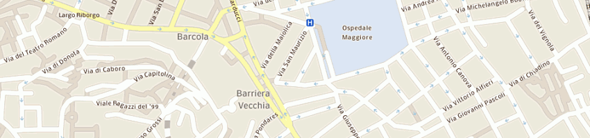 Mappa della impresa bosich daniela a TRIESTE