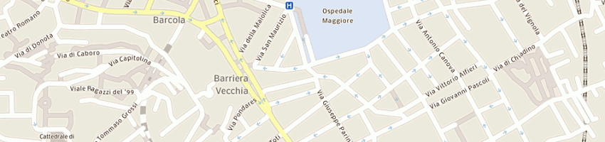 Mappa della impresa panificio sircelli laura a TRIESTE