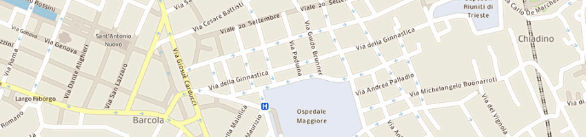 Mappa della impresa sit studio immobiliare triestino (srl) a TRIESTE