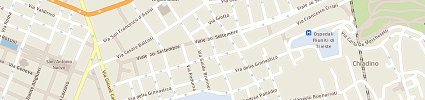 Mappa della impresa maga mago' a TRIESTE