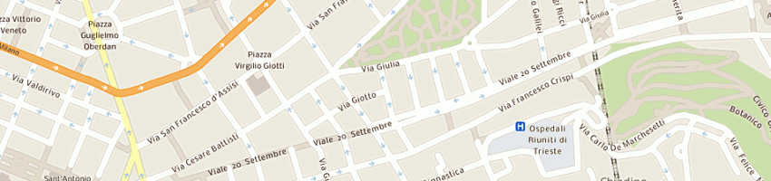 Mappa della impresa visintin guglielmo a TRIESTE