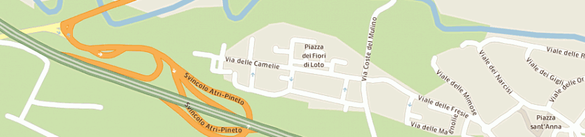 Mappa della impresa agenzia servizi di lanzellotti maria a PINETO