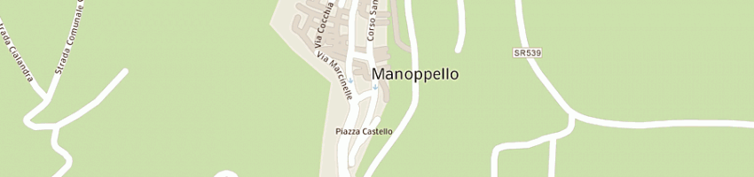 Mappa della impresa macelleria molinaro luciana a MANOPPELLO