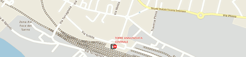 Mappa della impresa poste italiane a TORRE ANNUNZIATA