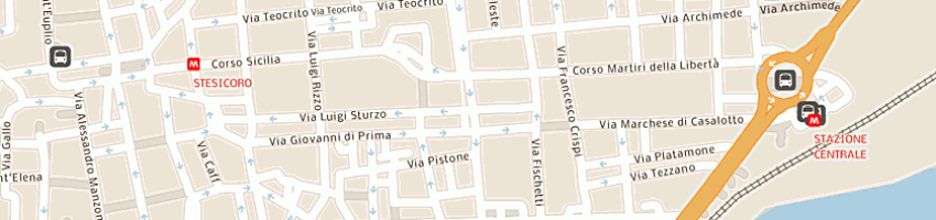 Mappa della impresa cacopardo claudio a CATANIA