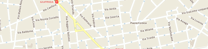 Mappa della impresa oliva andrea a CATANIA