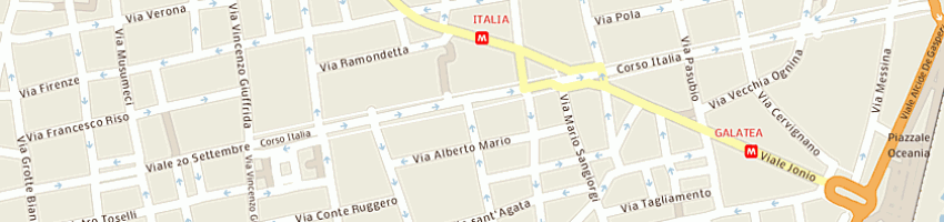 Mappa della impresa credito emiliano spa a CATANIA