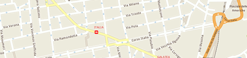 Mappa della impresa pidatella melinda a CATANIA