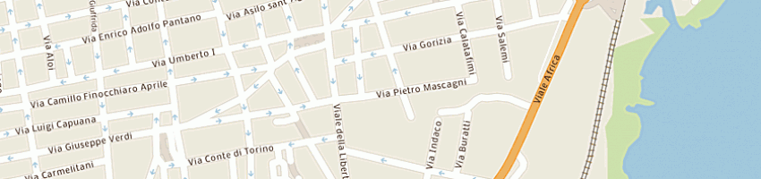 Mappa della impresa la consultecnica di panarello marisa a CATANIA