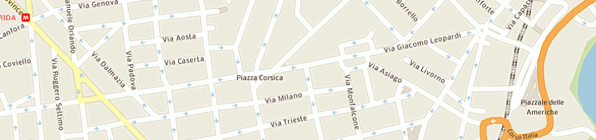 Mappa della impresa currao viaggi srl a CATANIA