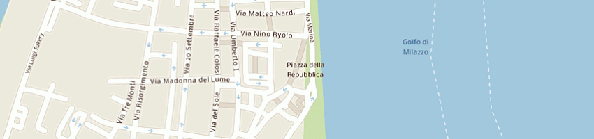 Mappa della impresa piazza castello srl a MILAZZO