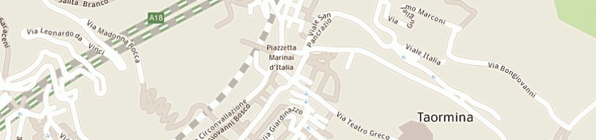 Mappa della impresa cata (srl) a TAORMINA