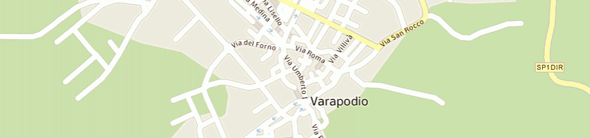 Mappa della impresa muscara' rocco a VARAPODIO