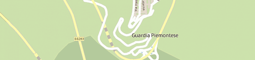 Mappa della impresa municipio  a GUARDIA PIEMONTESE