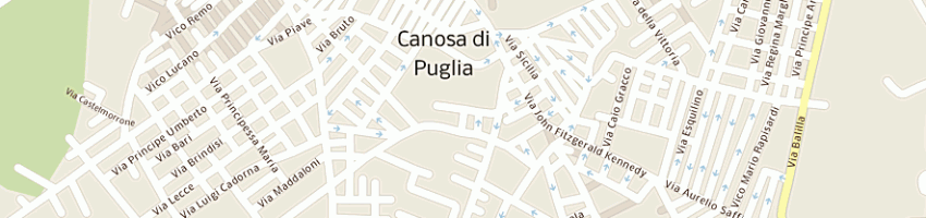 Mappa della impresa sporting club a CANOSA DI PUGLIA