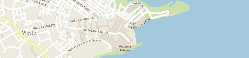 Mappa della impresa albergo hotel seggio a VIESTE