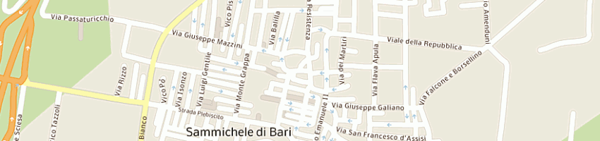 Mappa della impresa spinelli giuseppina a SAMMICHELE DI BARI