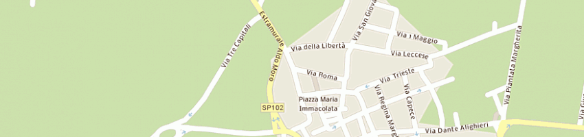 Mappa della impresa pizzeria le arcate a LEPORANO