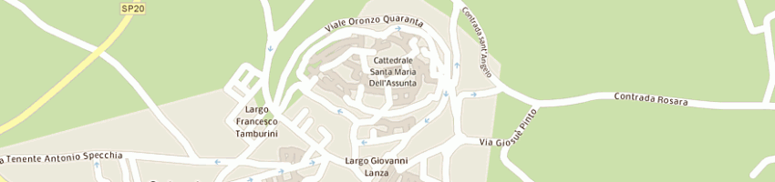 Mappa della impresa curia vescovile a OSTUNI