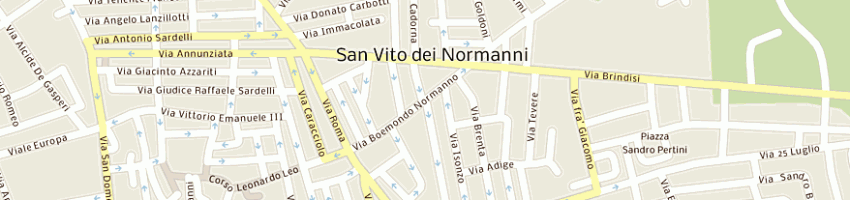 Mappa della impresa miceli antonio a SAN VITO DEI NORMANNI