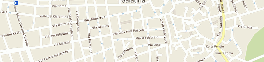 Mappa della impresa poste italiane - ufficio postale di galatina centro a GALATINA