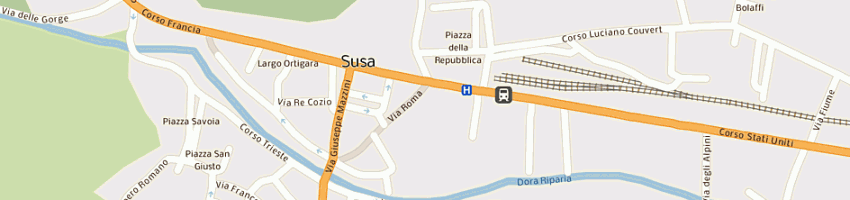 Mappa della impresa medica salus a SUSA