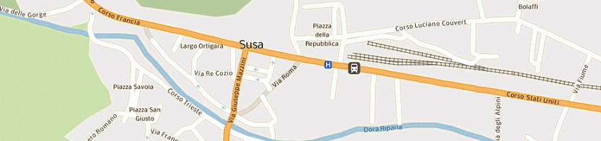 Mappa della impresa salus di rougier stefania e c sas a SUSA