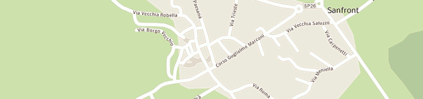 Mappa della impresa il portico fiorito di audisio claudia a SANFRONT