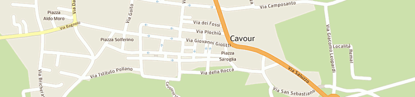 Mappa della impresa tip tap di rossetti paola e c sas a CAVOUR