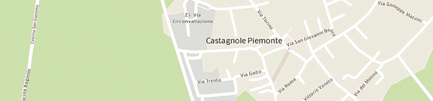 Mappa della impresa ekom discount a CASTAGNOLE PIEMONTE