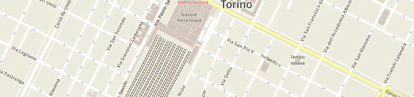 Mappa della impresa hotel nizza (sas) a TORINO