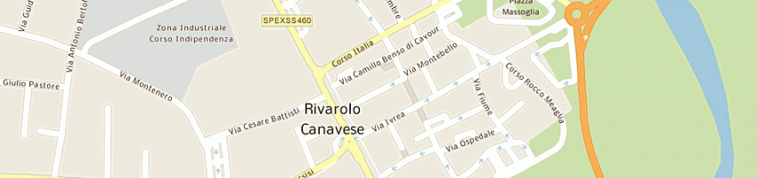 Mappa della impresa municipio a RIVAROLO CANAVESE