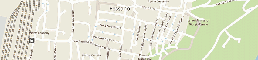 Mappa della impresa studio associato commerciale contabile tributario di palmisano sonia e perucca ezio a FOSSANO