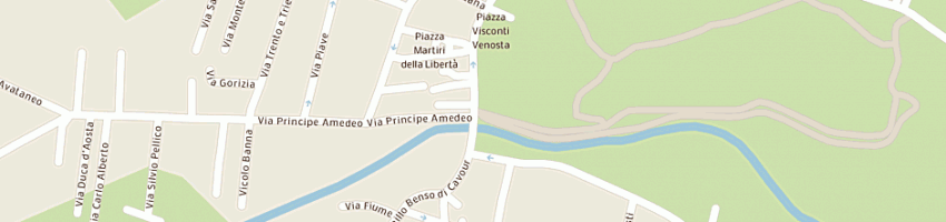 Mappa della impresa vairano patrizia a SANTENA