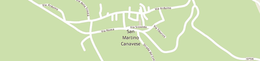 Mappa della impresa pizzeria ristorante la collina a SAN MARTINO CANAVESE