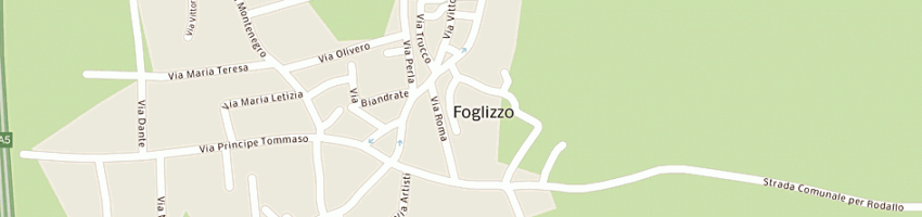 Mappa della impresa municipio a FOGLIZZO