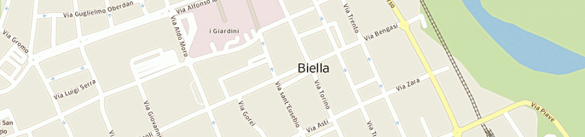 Mappa della impresa polizia a BIELLA