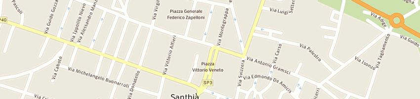 Mappa della impresa centro servizi santhia' srl - siglabile css - srl a SANTHIA 