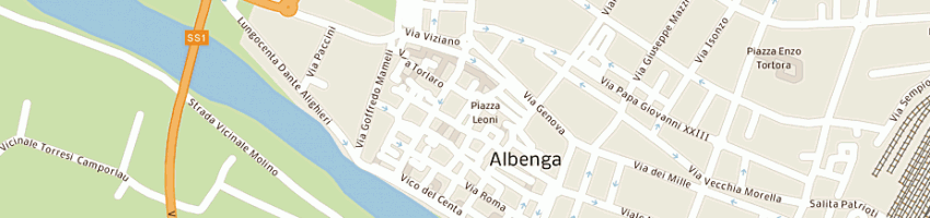 Mappa della impresa curia vescovile a ALBENGA